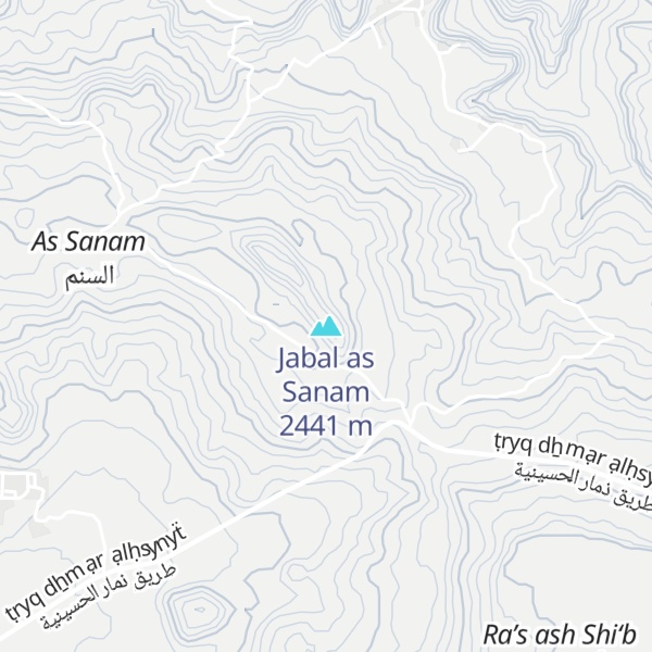 Map of Jabal as Sanam