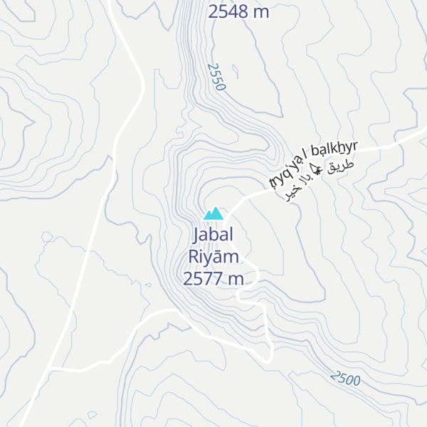 Map of Jabal Riyām
