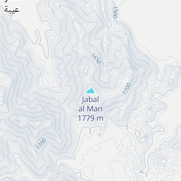 Map of Jabal al Mari