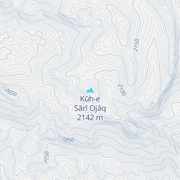 Map of Kūh-e Sārī Ojāq