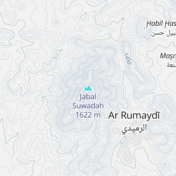 Map of Jabal Suwadah
