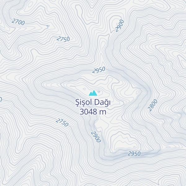 Map of Şişol Dağı