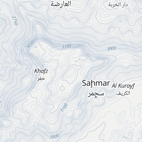 Map of Jabal al Qullah