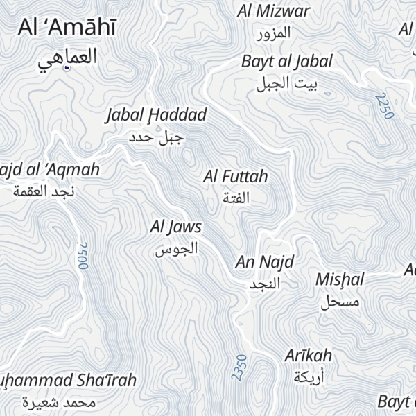 Map of Jabal Hadid