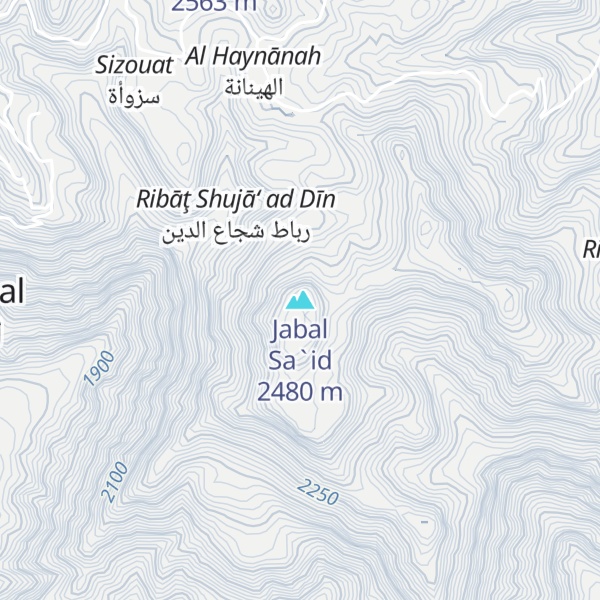 Map of Jabal Sa`id