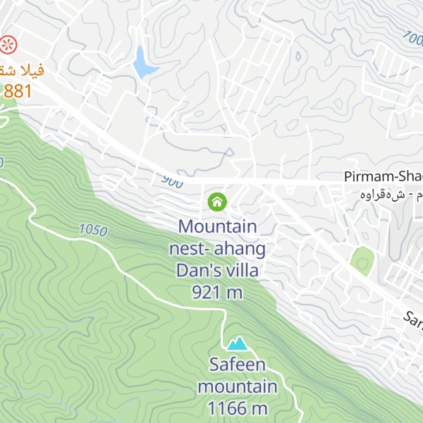 Map of Mountain nest- Ahang xan's  Villa