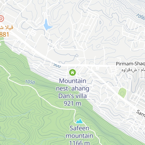 Map of Mountain nest- ahang Dan's villa
