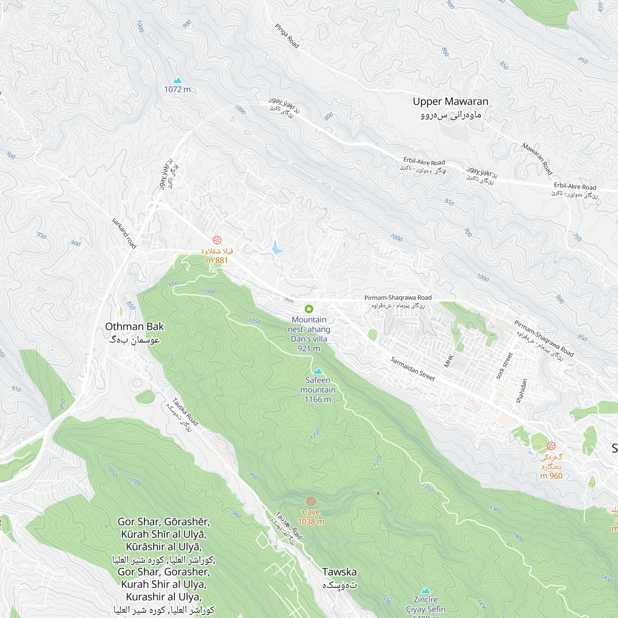 Mountain nest- ahang Dan's villa map