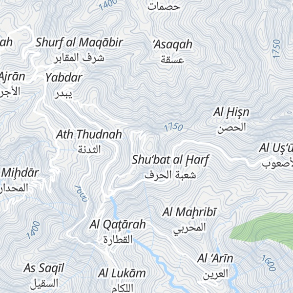 Map of Jabal al Hitari