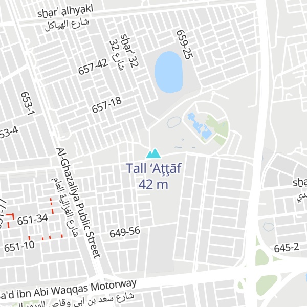 Map of Tall ‘Aţţāf