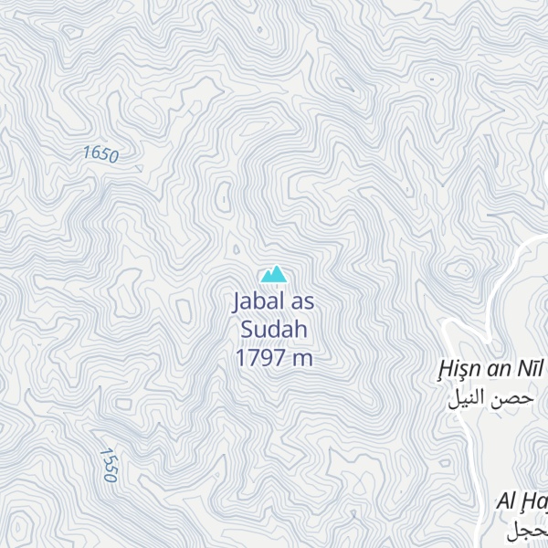 Map of Jabal as Sudah