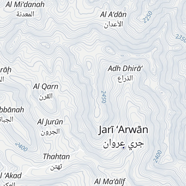 Map of Jabal Maris