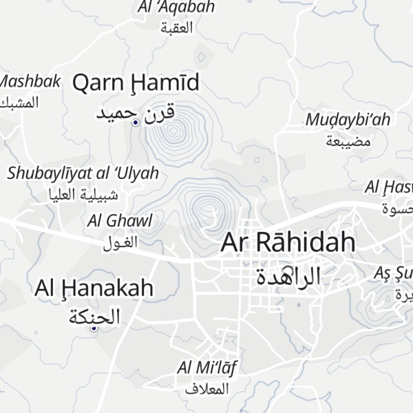 Map of Jabal al Qarn