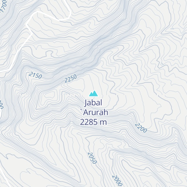 Map of Jabal `Arurah