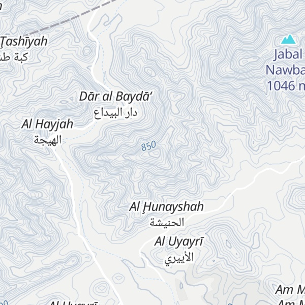 Map of Jabal Qawah