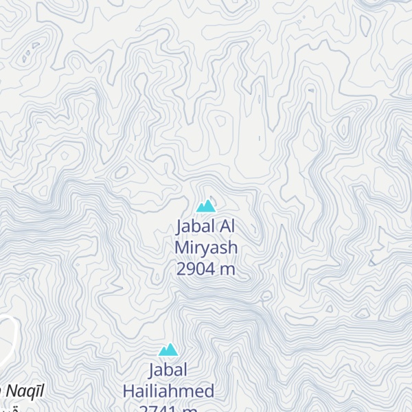 Map of Jabal Al Miryash