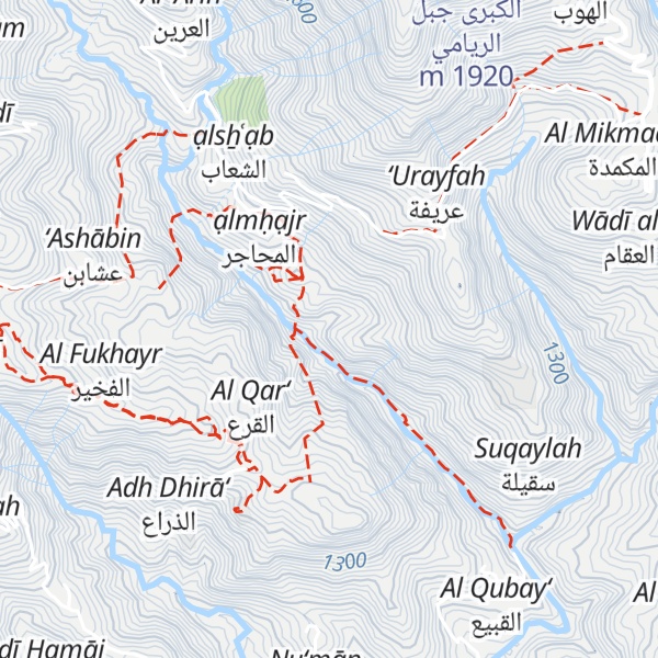 Map of الذنيب