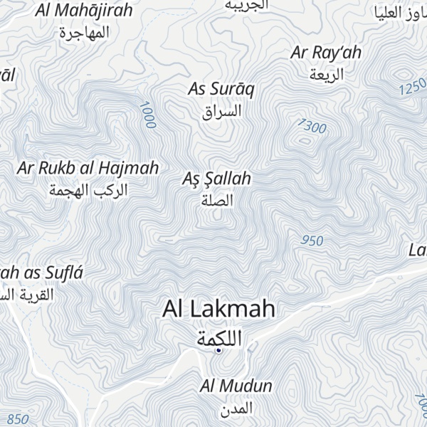 Map of Jabal al `Afarah
