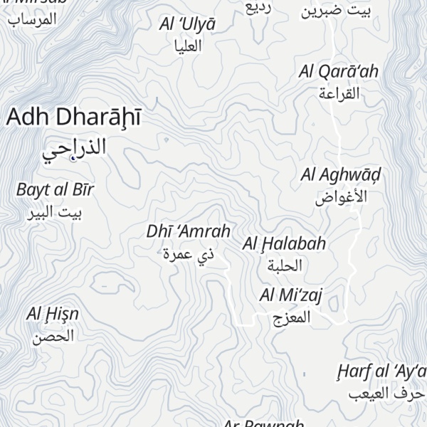 Map of Jabal Radi`