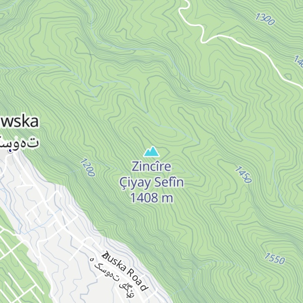 Map of Zincîre Çiyay Sefîn