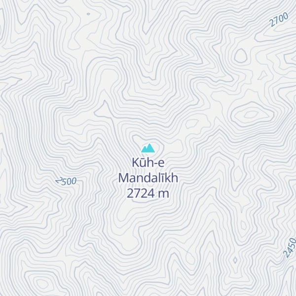 Map of Kūh-e Mandalīkh