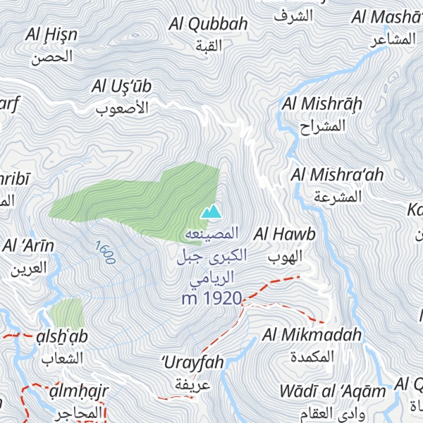 Map of المصينعه الكبرى جبل الريامي