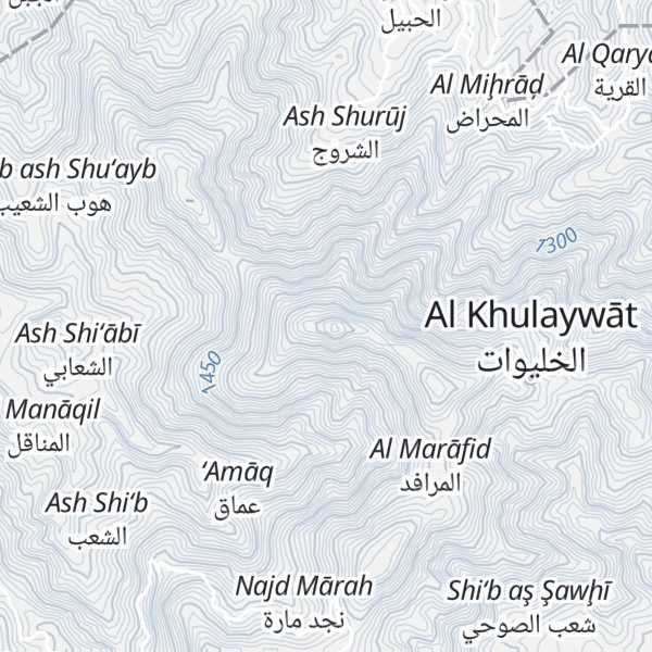 Map of Jabal al Khuwwah
