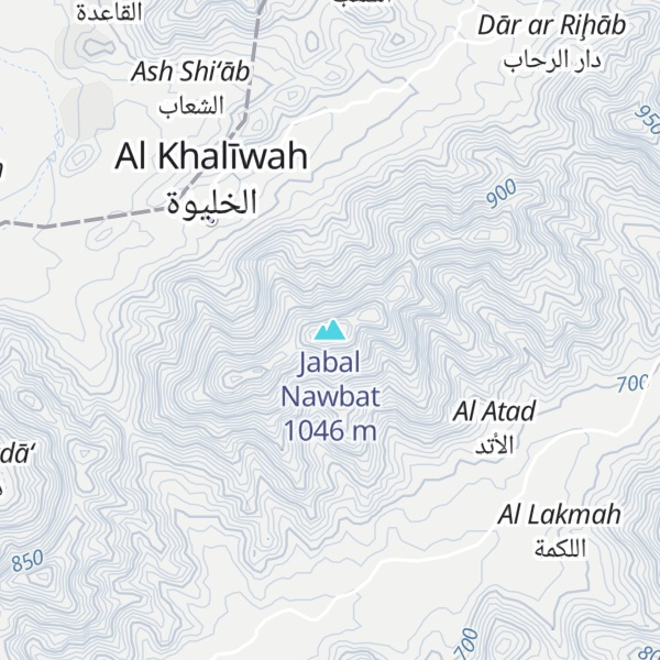 Map of Jabal Nawbat