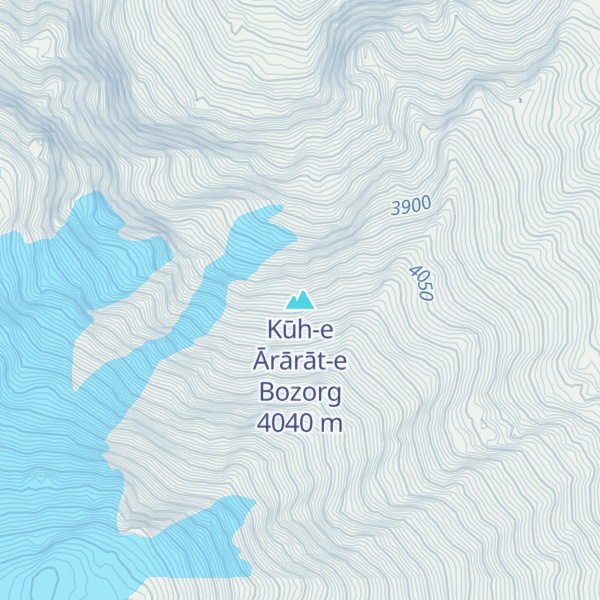 Map of Kūh-e Ārārāt-e Bozorg