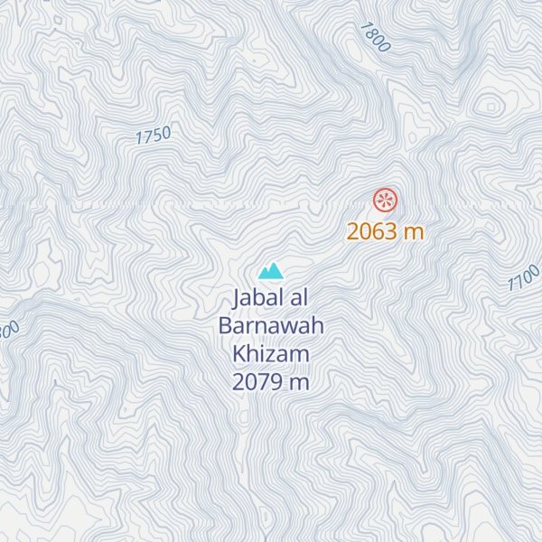 Map of Jabal al Barnawah Khizam
