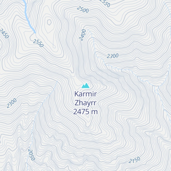 Map of Karmir Zhayrr
