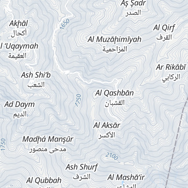 Map of Jabal `Aylat
