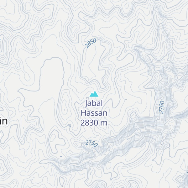 Map of Jabal Hassan