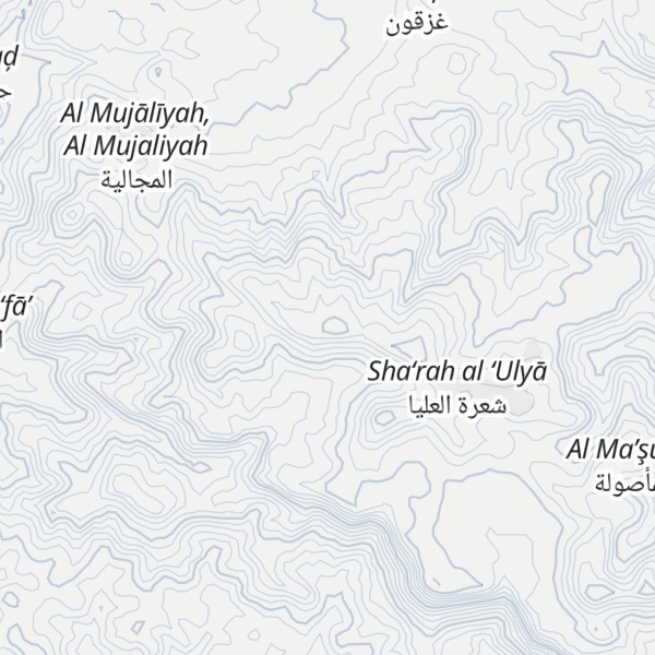Map of Jabal Sha`rah