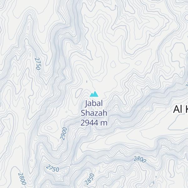 Map of Jabal Shazah