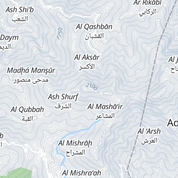 Map of Jabal al Jāḩ