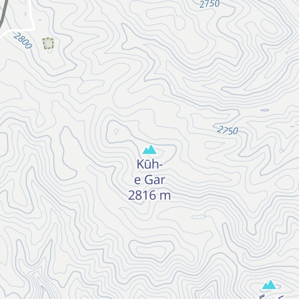Map of Kūh-e Gar
