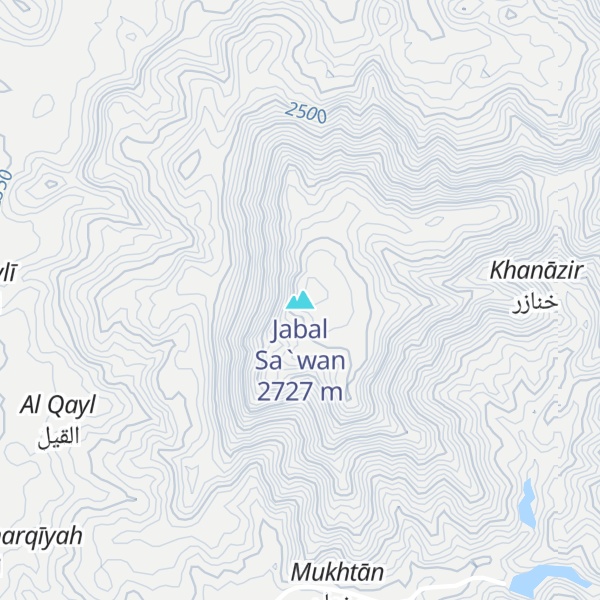 Map of Jabal Sa`wan