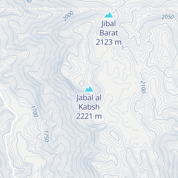 Map of Jabal al Kabsh