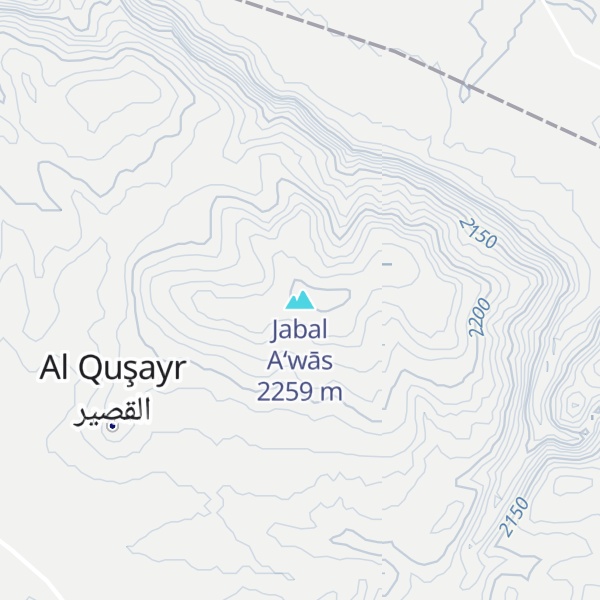 Map of Jabal A‘wās