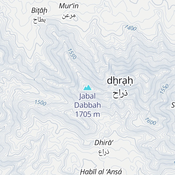 Map of Jabal Dabbah