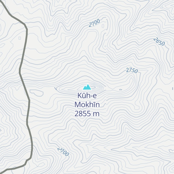 Map of Kūh-e Mokhīn