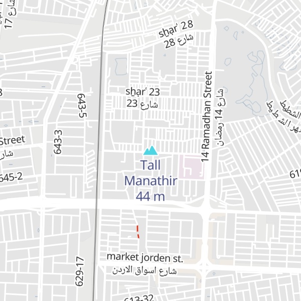 Map of Tall Manathir
