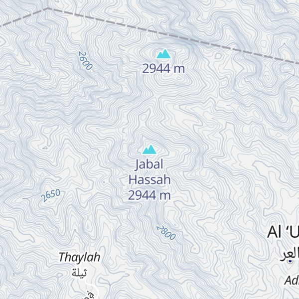 Map of Jabal Hassah