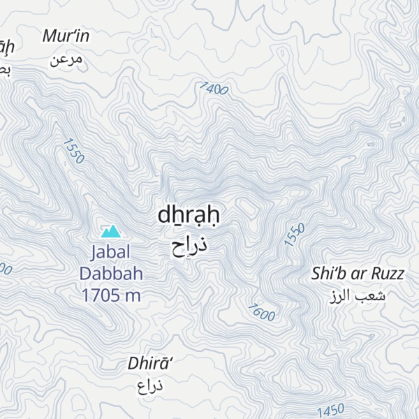 Map of Jabal ash Shadif