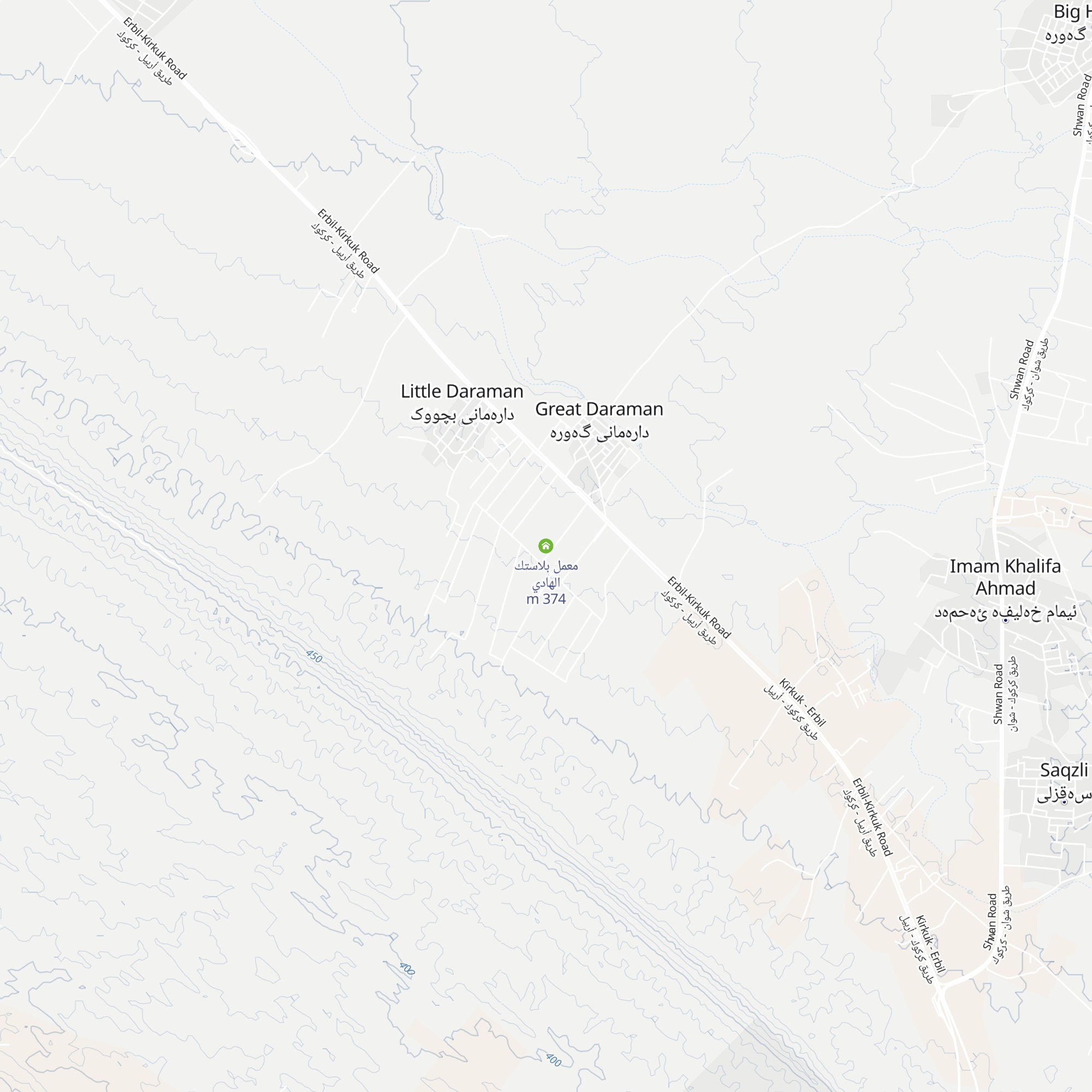 معمل بلاستك الهادي map