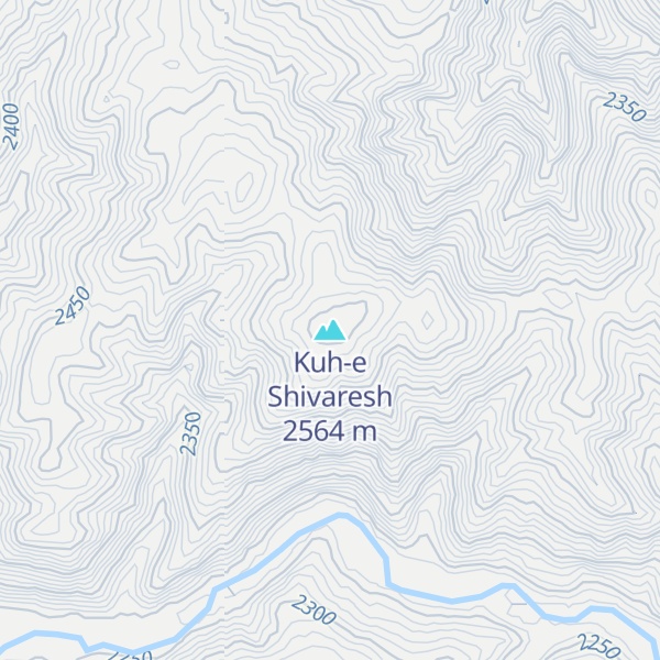 Map of Kuh-e Shivaresh