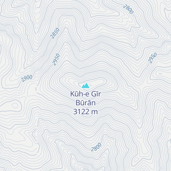 Map of Kūh-e Gīr Būrān