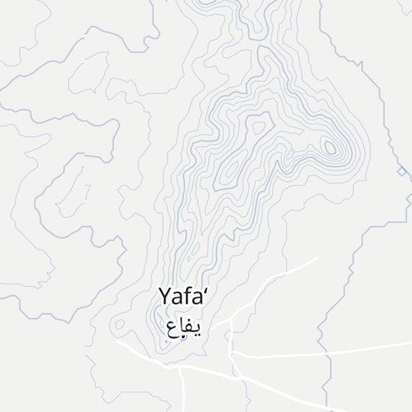 Map of Jabal Yafa`