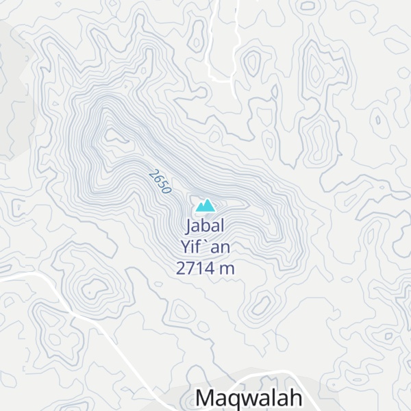 Map of Jabal Yif`an